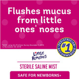 Flushes mucus from little one's noses