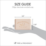 Size of Pre de Provence Starflower Soap Bar 150 g