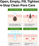 OPen, Empty, Fill, Tighten 4-Step Clean Pore Care