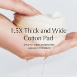 1.5X Thick and Wide Cotton Pad of SKINFOOD Carrot Carotene Calming Water Pad 8.81 oz