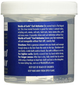 Back of Worlds of Curls Curl Activator Regular Gel 16.2 oz