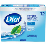 Side of Dial Antibacterial Deodorant Spring Water Soap 12 Bars