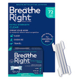 Breathe Right Extra Clear Nasal Strips 72 Count