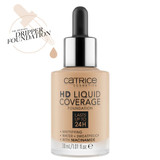 Dtails of Catrice HD Liquid Coverage Foundation 032 Nude Beige 1 oz