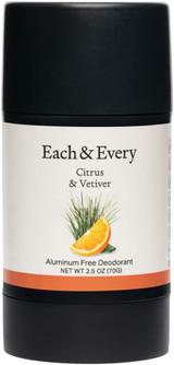 Each & Every Citrus & Vetiver Deodorant 2.5 oz