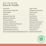 Details of Each & Every Rose & Vanilla Deodorant 2.5 oz