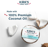 100% Premium Coconut Oil of Kirk's Gentle Castile Soap Fragrance Free 4 oz
