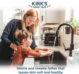 Gentle and Creamy Lather of Kirk's Gentle Castile Soap Fragrance Free 4 oz