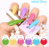 Instant Shine of Gen'C Béauty UV Nail Gel 6 Colors Kit Summer Color