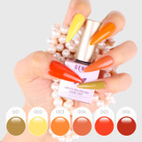 Instant Shine of Gen'C Béauty UV Nail Gel 6 Colors Kit Autumn Color