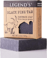 Textures of Legend's Black Pine Tar Goat Milk Soap 5 oz