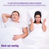Block out Snoring with the Mack's Slim Fit Soft Foam Earplugs Purple