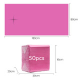 Size of Gen'C Béauty Disposable Waterproof Massage Table Sheets Pink with Face Hole 50 pcs