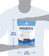 Size of Minera Dead Sea Salt 10 lb. Fine Grain Bulk Bag