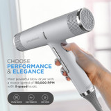 Choose the Elegance of GAMA IQ Perfetto Professional Hair Dryer Grey