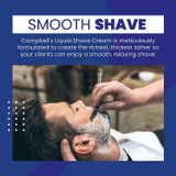 Smooth of Campbell Liquid Lather Shave Cream 8 oz