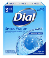Dial Antibacterial Deodorant Bar Soap 3 Bars(Gold/White/Spring Water/Mountain Fresh/Lavender)