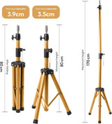 Height range of the Blue, Gold, Grey, Rose Gold and Stainless Steel finishes - 80 to 170 cm, 80 cm folded