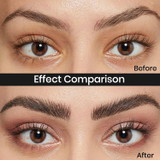 Before and after using the Gen'C Béauty Smooth Retractable Eyebrow Pencil