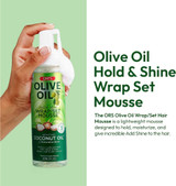 Textures of ORS Olive Oil Hold & Shine Wrap Set Mousse 7 oz
