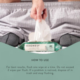 How to use the The Honest Plant-Based Flushable Wipes 42 Count
