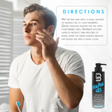 L3VEL3 Transparent Shaving Gel 16.9 oz / 500ml