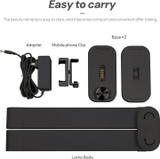 Easy to Carry of Gen'C Béauty Half Moon Lash Light Desktop Black