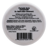 Back of Dr. Bells Pomada De La Campana Melasma 2.6 oz