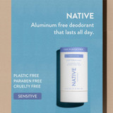 Package of Native Cotton & Lily Sensitive Deodorant Stick 2.65 oz