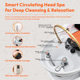 Gen'C Béauty Professional Luxury Electric Head Therapy SPA and Shampoo Bed with Massage Function - Pick up / Self-Arranged Shipping or GTA Delivery