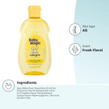 Ingredients of Baby Magic Cologne Fresh Floral Scent 7 oz