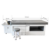 Gen'C Béauty Professional Premium Shampoo and Head Spa Station with Retractable Basin and Water Circulation