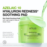 Anua Azelaic 10 Hyaluron Redness Soothing Pad 7.77 oz
