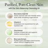 Close-up shot of Arencia cleansing oil texture for makeup removal.