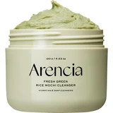 Arencia Rice Mochi Green Cleanser bar in fresh green packaging.
