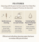 SKINFOOD pre-moistened cleansing tissue