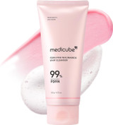Medicube PDRN Marshmallow Whip Cleanser product jar with creamy foam texture