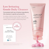 Daily facial cleanser suitable for sensitive skin and pore care