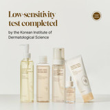 Pouring toner onto cotton pad to showcase hydration effect.