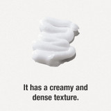 Creamy foam cleanser texture