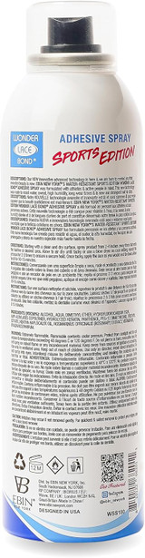 Clean, residue-free lace wig adhesive spray