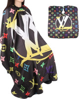 Gen'C Béauty barber cape - Multicolor Monogram print