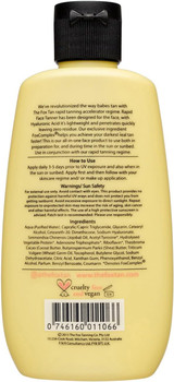 Vegan facial tanner with hyaluronic acid & jojoba oil