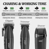 VGR 640S3 hair clipper trimmer shaver set