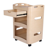 Gen'C Béauty Professional Wood Grain Salon Trolley with Drawer