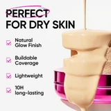 Pore blurring cushion foundation