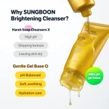 Rich foaming lather of SUNGBOON EDITOR Radiance Soothing Gel Cleanser