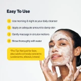 Model massaging face with foam from SUNGBOON EDITOR gel cleanser