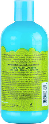 Just For Me Curl Peace Ultimate Detangling Shampoo 12oz – Gentle Hydrating Cleanser for Kids’ Curls & Coils