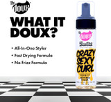 The Doux CRAZYSEXYCURL Honey Setting Foam – Frizz Control, Shine & Moisture Mousse for Curly Hair
